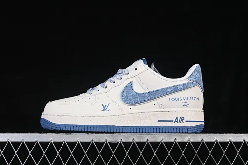 All categories Nk Air Force 1 Air Force series Nk Air Force 1 Low Air Force low-top Nike Air Force 1'07 Low LV joint denim blue Air Force 1 low-top casual sneakers SM6668-130